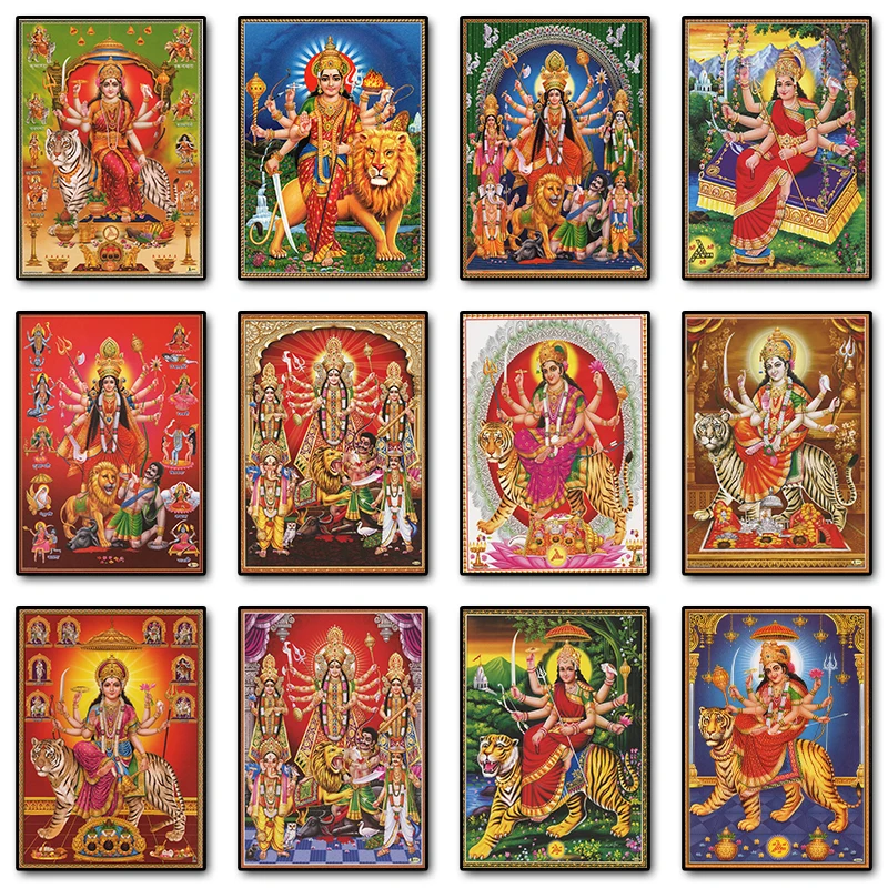 Durga Goddess Vintage Indian G - đánh giá và giá Home Decor Indonesia