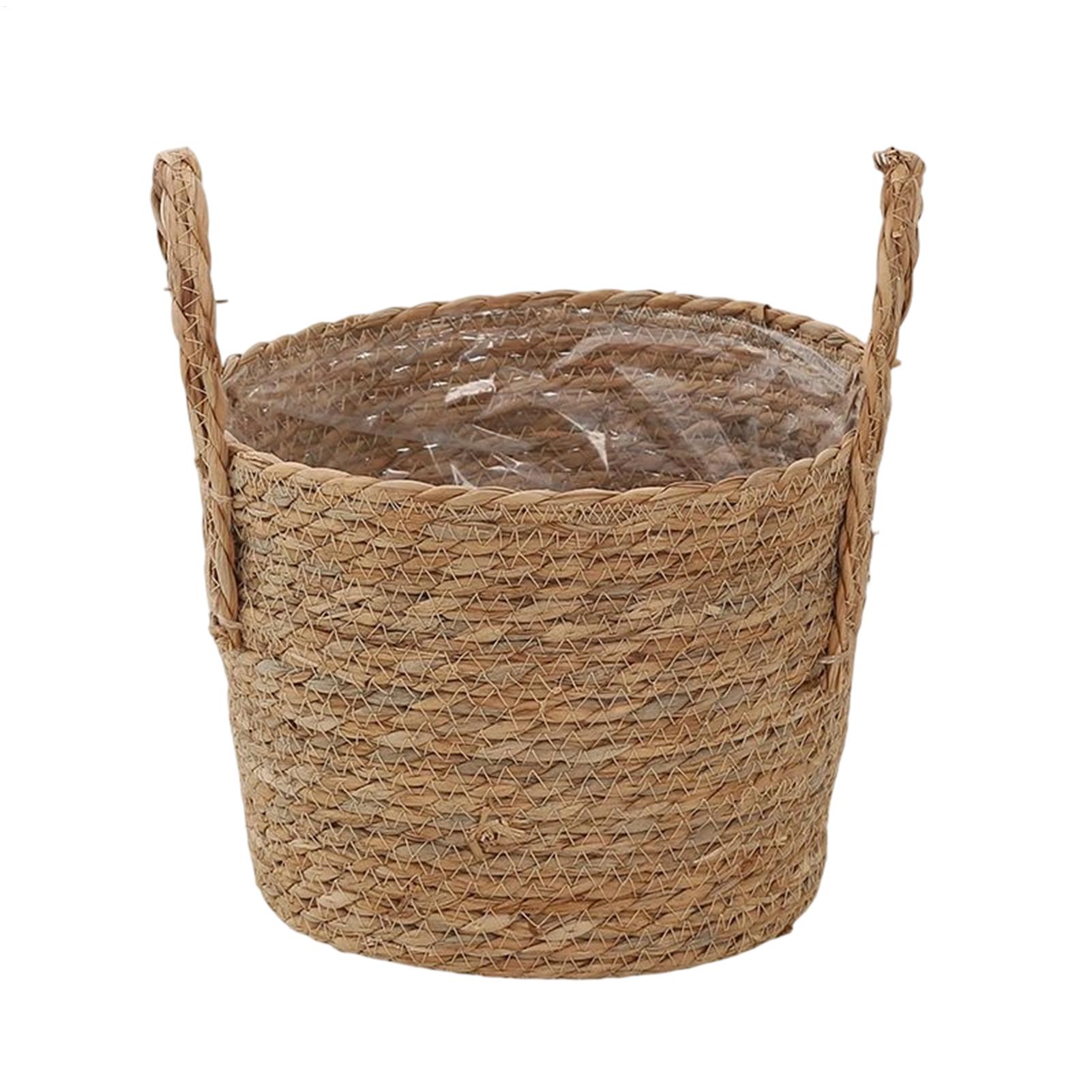 Planter Basket Straw Flowerpot - đánh giá và giá Rattan Plant Basket
