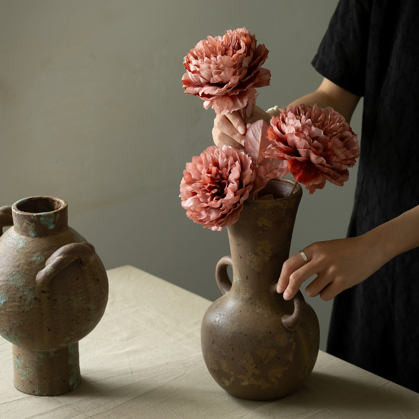 CAPIRON Rustic Ceramic Vase Fr - đánh giá và giá Pampas Grass Decor
