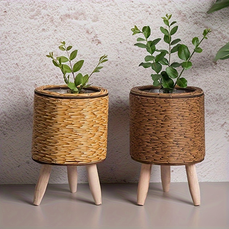 Charming Rustic Rattan Planter - đánh giá và giá Rattan Plant Basket