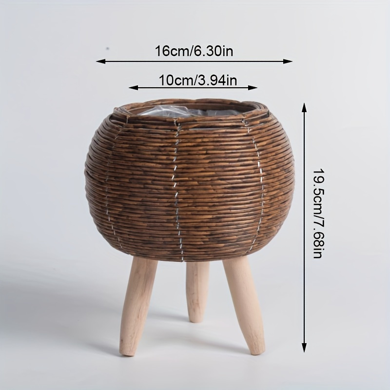 Charming Rustic Rattan Planter - đánh giá và giá Rattan Plant Basket