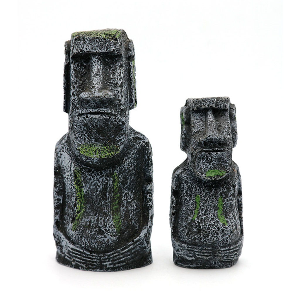 Resin Fish Tank Moai Decor Eas - đánh giá và giá Home Decor Za