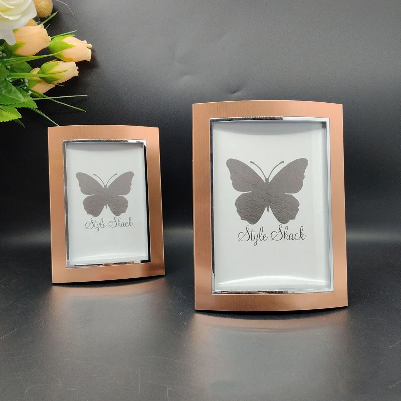 Brown Minimalist Metal Photo F - đánh giá và giá Bamboo Photo Frame