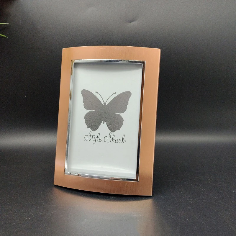 Brown Minimalist Metal Photo F - đánh giá và giá Bamboo Photo Frame