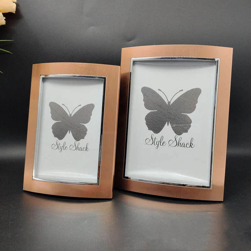 Brown Minimalist Metal Photo F - đánh giá và giá Bamboo Photo Frame