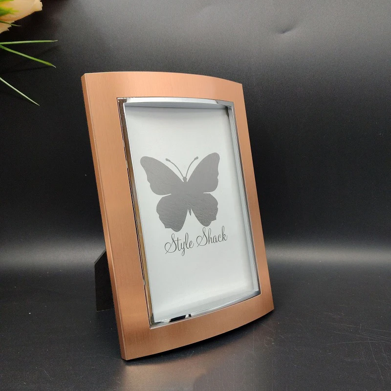 Brown Minimalist Metal Photo F - đánh giá và giá Bamboo Photo Frame
