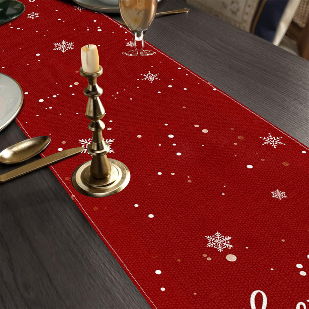 Festive Floral Christmas Table - đánh giá và giá Linen Table Runner
