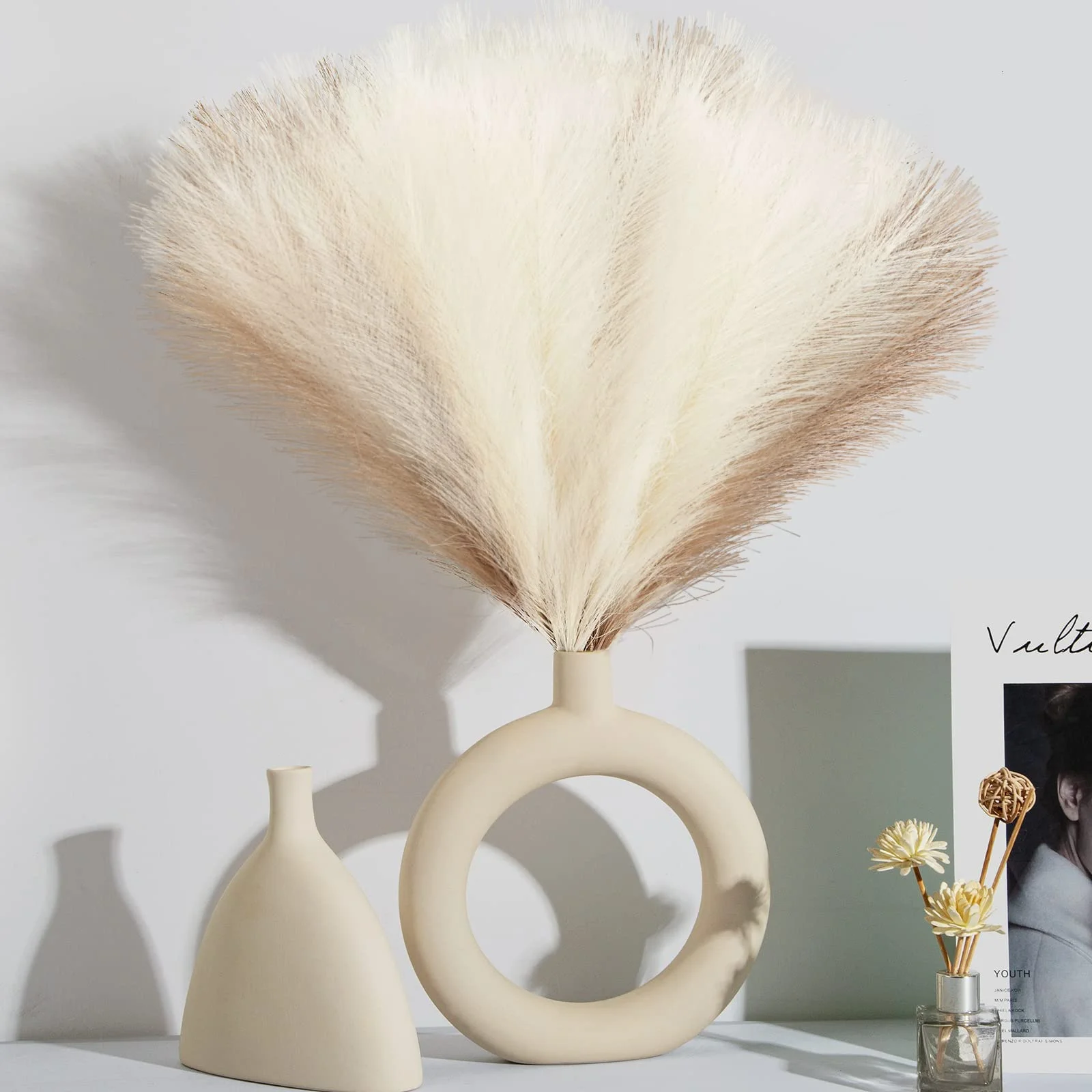 Artificial Pampas Flowers 10pc - đánh giá và giá Pampas Grass Decor