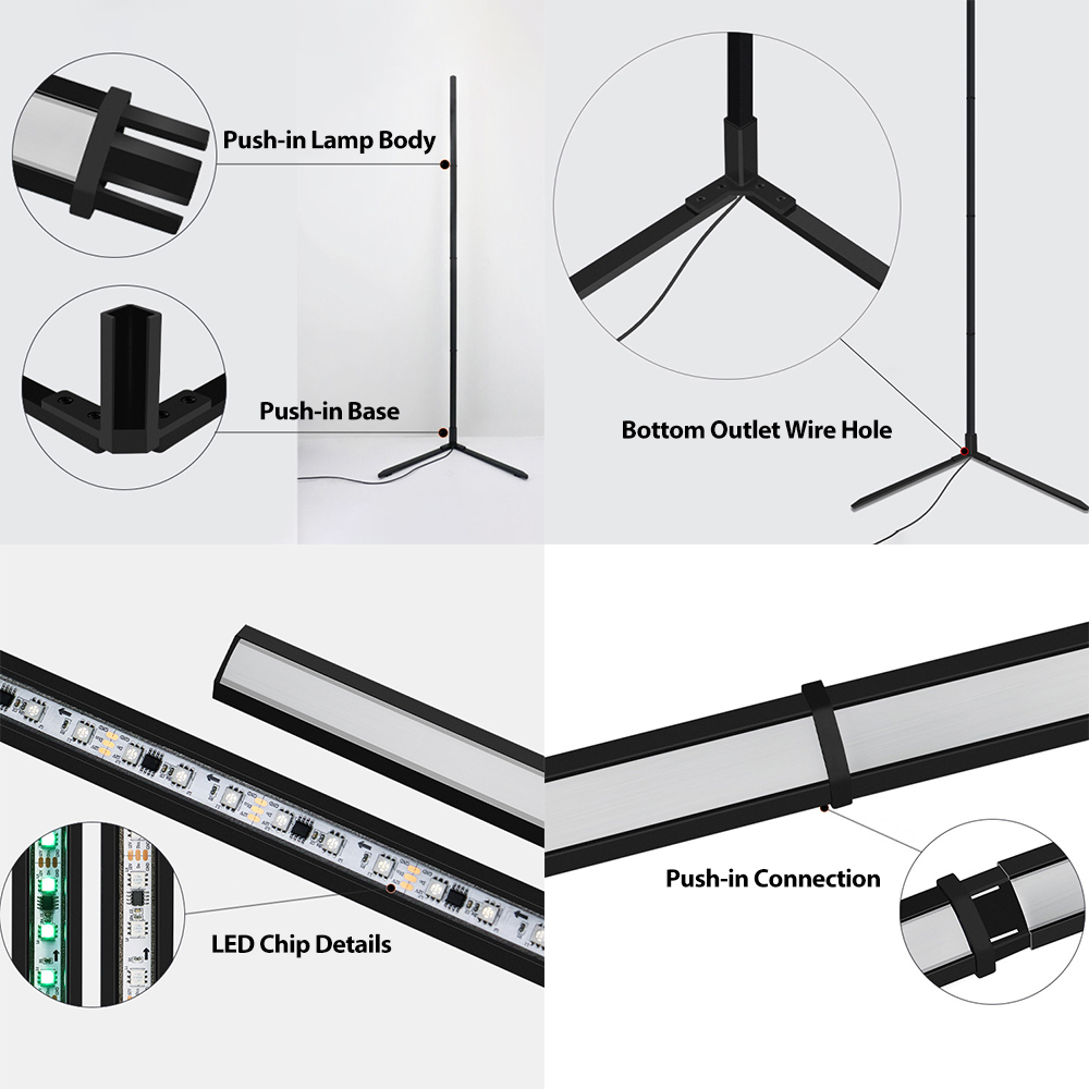 Tuya RGBIC LED Floor Lamp 180C - đánh giá và giá Home Decor Free App