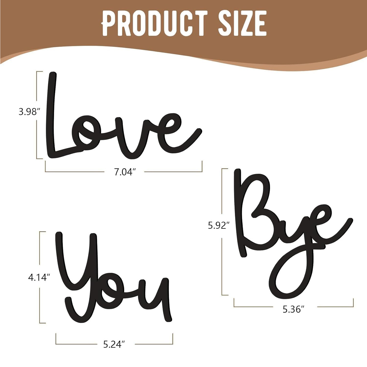 Love You Bye Wood Sign Home De - đánh giá và giá Home Decor Y2K
