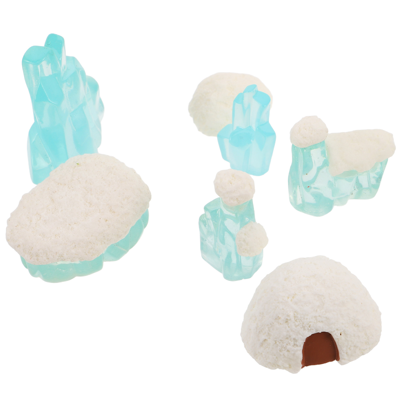 7Pcs Lifelike Resin Set Micro  - đánh giá và giá Home Decor Theme