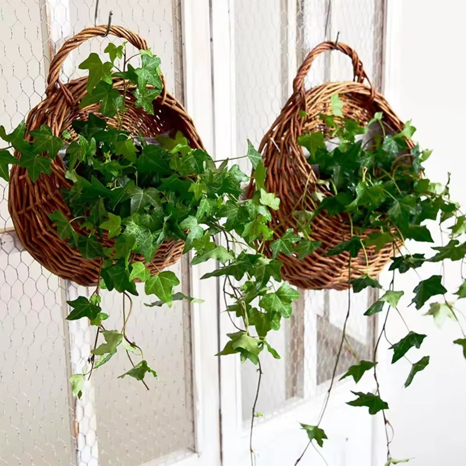 Hand Made Wicker Rattan Flower - đánh giá và giá Rattan Plant Basket