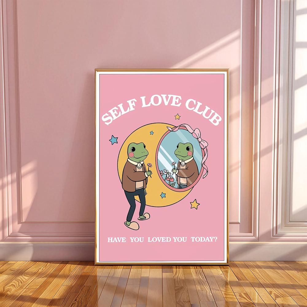 Self Love Frog HD Wall Art Pos - đánh giá và giá Home Decor Y2K