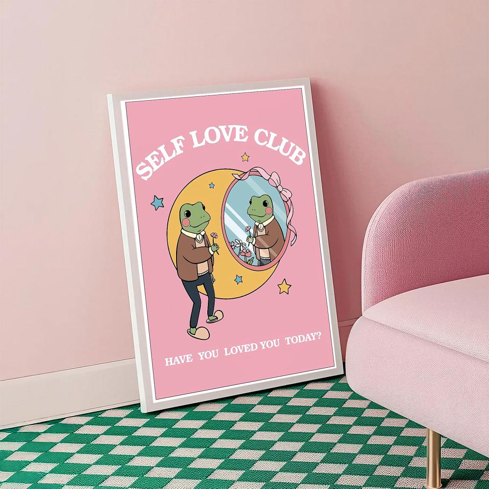 Self Love Frog HD Wall Art Pos - đánh giá và giá Home Decor Y2K