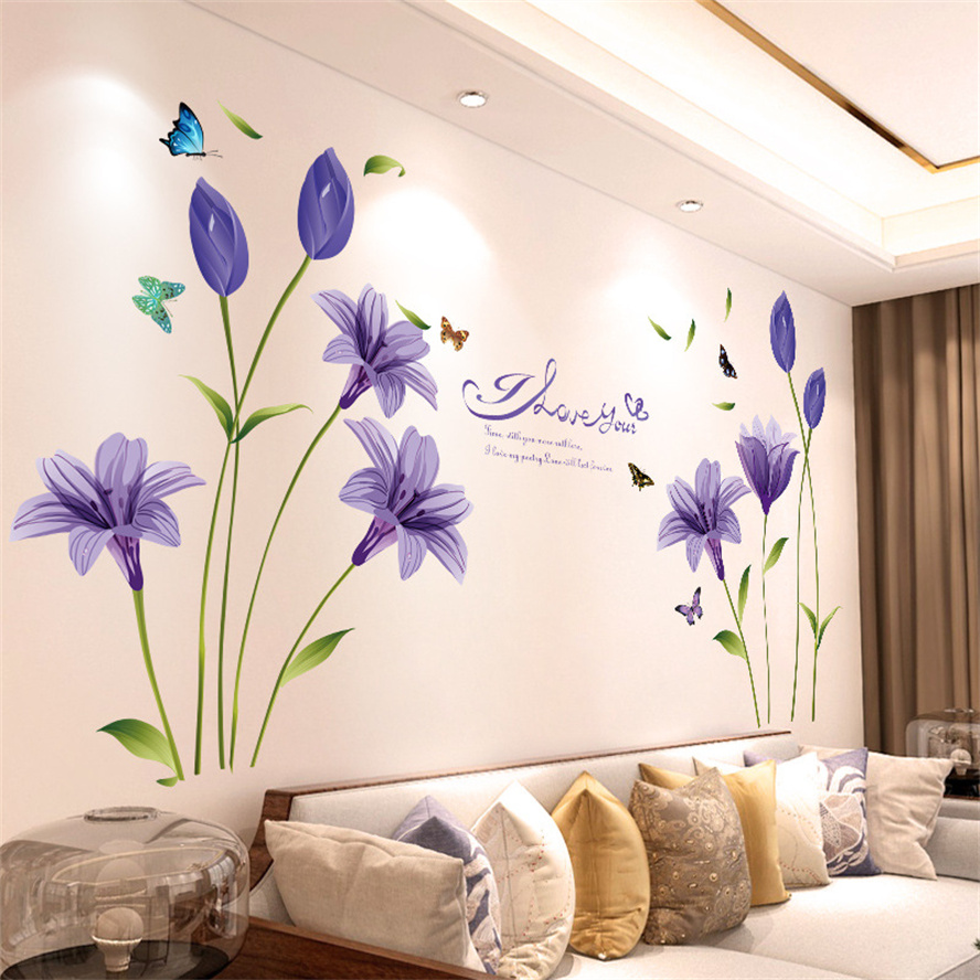 DIY Purple Lavender Living Roo - đánh giá và giá Home Decor Indonesia